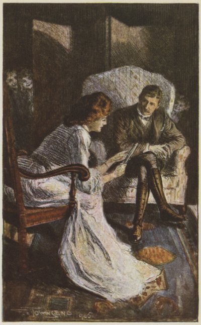 Ilustração para eles por Rudyard Kipling (cor litho) de Frederick Henry Townsend
