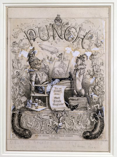 &39;In the Soup&39;, ilustração para capa da revista Punch de Frederick Henry Townsend