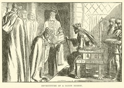 Investidura de um bispo saxão de Frederick Henry Townsend