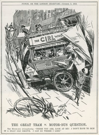 The Great Tram v. Motor-Bus pergunta de Frederick Henry Townsend
