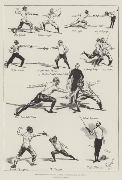 O Assalto Internacional de Armas no Steinway Hall em 15 de junho de Frederick Henry Townsend