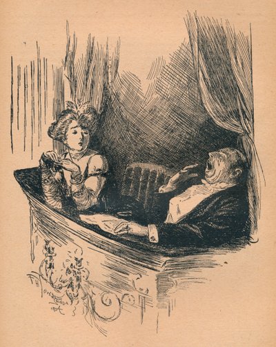 A verdadeira apreciação, ouvida no Teatro, 1904 de Frederick Henry Townsend