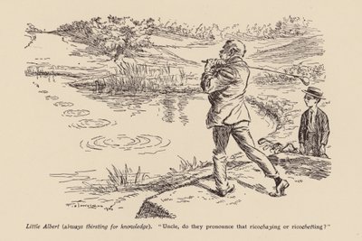 "Tio, pronuncia-se Ricoshaying ou Ricochetting" (litografia) de Frederick Henry Townsend