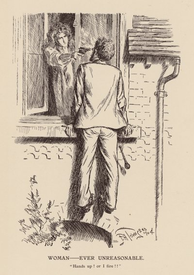 Mulher - Sempre irracional (litografia) de Frederick Henry Townsend