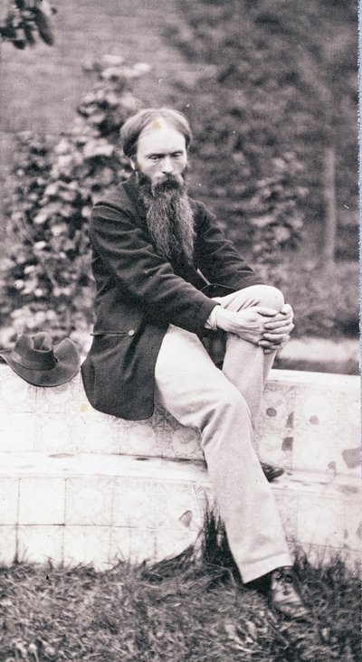 Retrato de Sir Edward Burne-Jones (1833-98) (foto sépia) de Frederick Hollyer