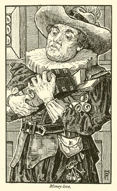Money-love (gravura) de Frederick Hurten Rhead