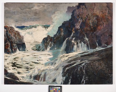 Depois da Tempestade, c.1925 (óleo sobre contraplacado) de Frederick Judd Waugh