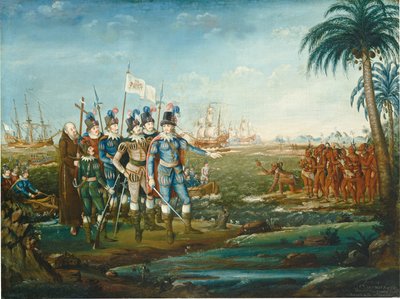 Primeiro desembarque de Cristóvão Colombo de Frederick Kemmelmeyer