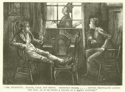 Ilustração para Martin Chuzzlewit de Frederick L. Bernard