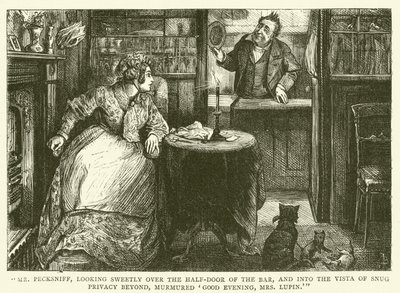 Ilustração para Martin Chuzzlewit de Frederick L. Bernard