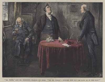Ilustração para Martin Chuzzlewit de Frederick L. Bernard