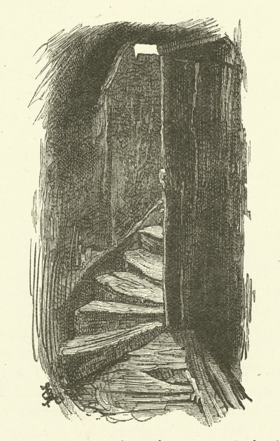 Escadas, levando, para, um, sótão de Frederick L. Bernard