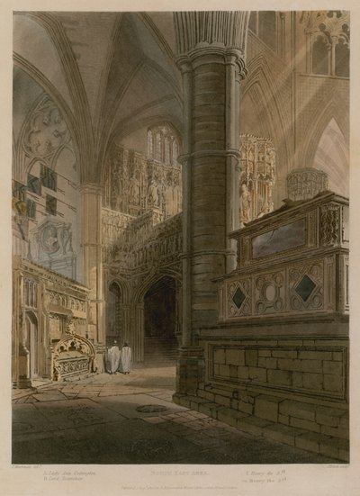 North East Area, Abadia de Westminster, Londres de Frederick Mackenzie