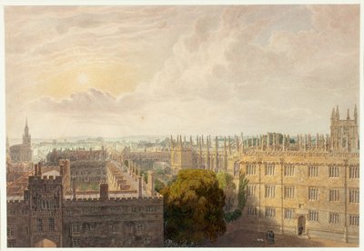 Vista da Biblioteca Radcliffe de Frederick Mackenzie