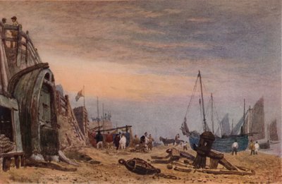 Brighton Beach, clareira de Haze, c1820 de Frederick Nash