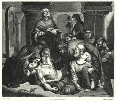 O Enterro de Harold (gravura) de Frederick Richard Pickersgill