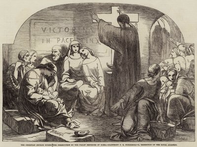 A Igreja Cristã durante a Perseguição pelos Imperadores Pagãos de Roma de Frederick Richard Pickersgill