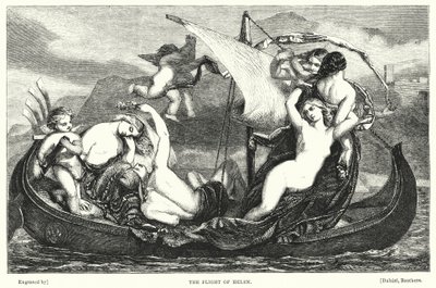 O Vôo de Helena (gravura) de Frederick Richard Pickersgill