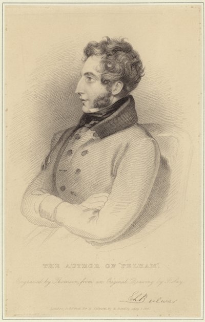 Retrato de Edward Bulwer-Lytton, Barão Lytton de Frederick Richard Say
