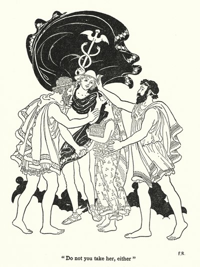 "Não a leves também" (litografia) de Frederick Richardson