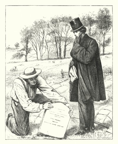 Um Lamento do Pai (gravura) de Frederick Smallfield