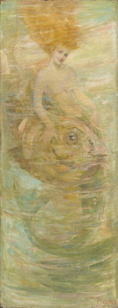 Sereia, c.1889 (óleo sobre tela) de Frederick Stuart Church