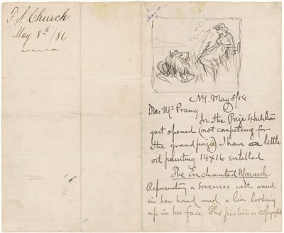 Estudo após "O Monarca Encantado" de Frederick Stuart Church