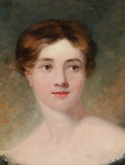 Retrato de uma mulher de Frederick Thomas Lines