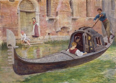 A gôndola, 1868 de Frederick Walker