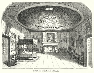Quarto na Casa de Rubens (gravura) de Frederick William Fairholt