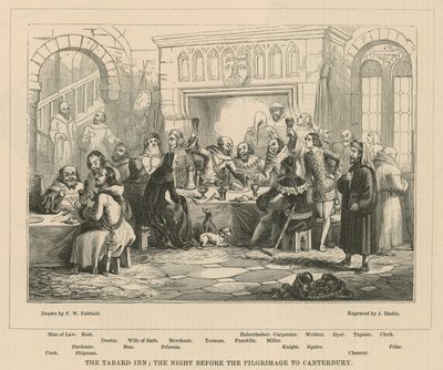 The Tabard Inn, a noite antes da peregrinação a Canterbury de Frederick William Fairholt