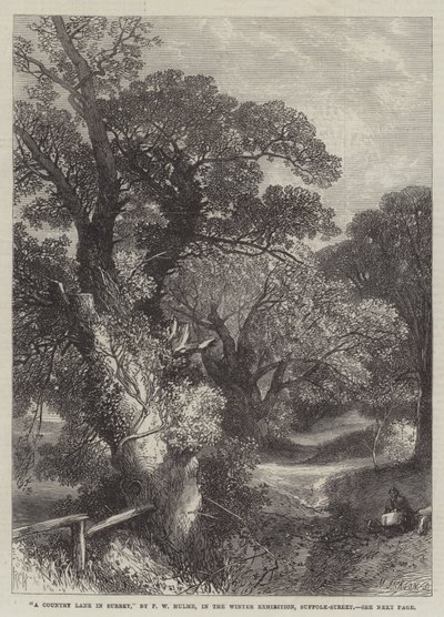 Um, pista país, em, surrey de Frederick William Hulme