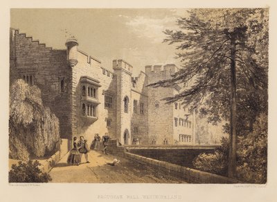 Brougham Hall, Westmoreland (aquatint) de Frederick William Hulme