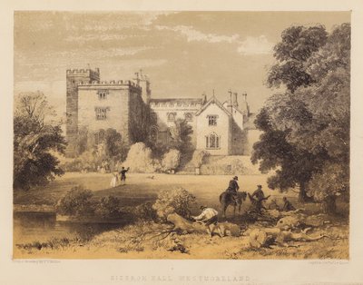 Sizergh Hall, Westmoreland (aquatint) de Frederick William Hulme