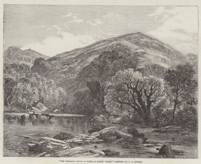 A hora de tranquilidade, uma cena no norte de Gales de Frederick William Hulme