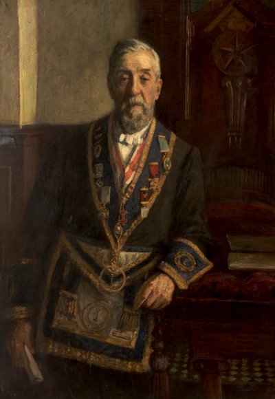 Retrato de Henry Lees Hollingworth (óleo sobre tela) de Frederick William Jackson