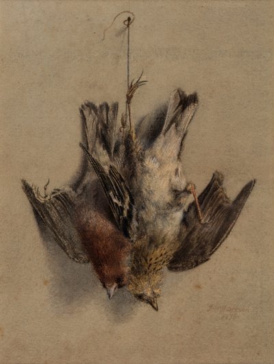 Natureza morta, Cotovias de Frederick William Jackson
