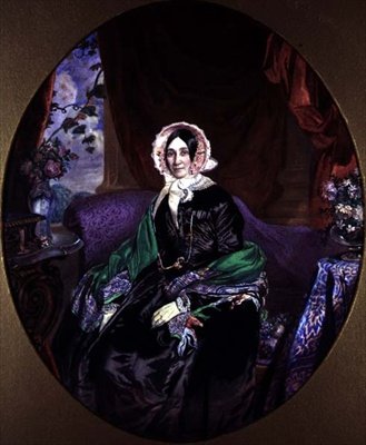 Retrato de uma mulher em um interior vitoriano de Frederick William Lock