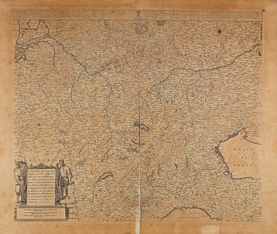 Centro-Norte da Europa e Norte da Itália, Mapa de Frederik de Wit, Amesterdão, Gravura em Cobre de Frederick de Wit