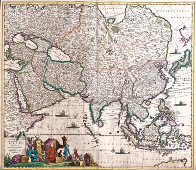 Mapa da Ásia (gravura de Frederick de Wit