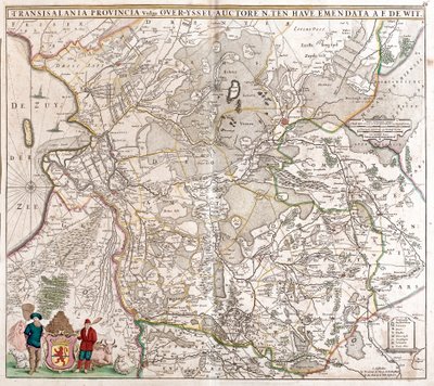 Mapa da Província da Transilvânia (Roménia) (gravura de Frederick de Wit