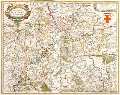 Mapa do Arqueiveche de Treves (Alemanha) (gravura de Frederick de Wit