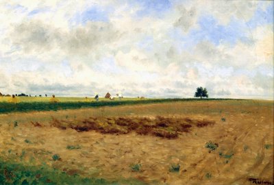 Paisagem com palheiros (óleo sobre tela) de Frederico Rossano