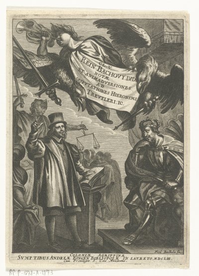 Disputas de Reinhard Bachow von Echt e Hieronymus Treutler de Frederik Bouttats (I)