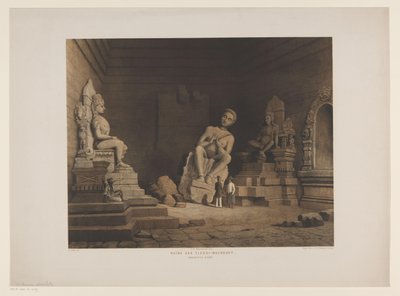 Dois homens nas ruínas de Tjandi Mendoet
Ruínas de Tjandi-Moendoet. Residência Kadoe (título sobre o objecto) de Frederik Hendrik Weissenbruch