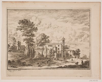 Um edifício monástico no meio de uma vila italiana de Frederik Laub