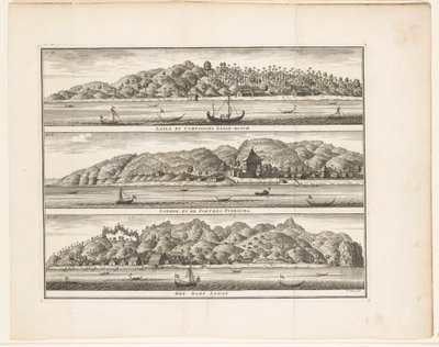 Várias fortificações de COV na Ceram
Laäla by Compagnies Sagoe-bosch / Loehoe, and the Fortresses Overburg / The village of Saway (título sobre o objecto) de Frederik Ottens