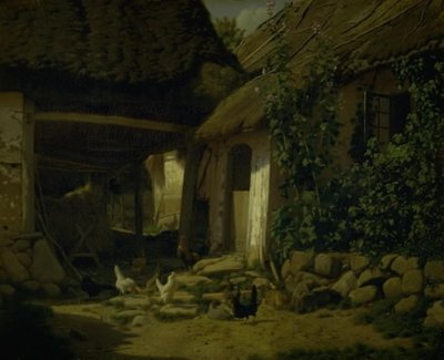 O interior de uma quinta de Frederik Vermehren