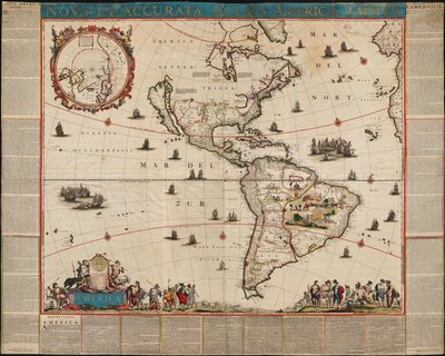 Noua et accurata totius Americae tabula de Frederik de Wit
