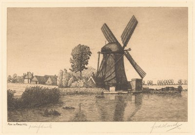 Aan de Angstel (título original sobre o objecto) de Frederik van der Harst (signed by artist)